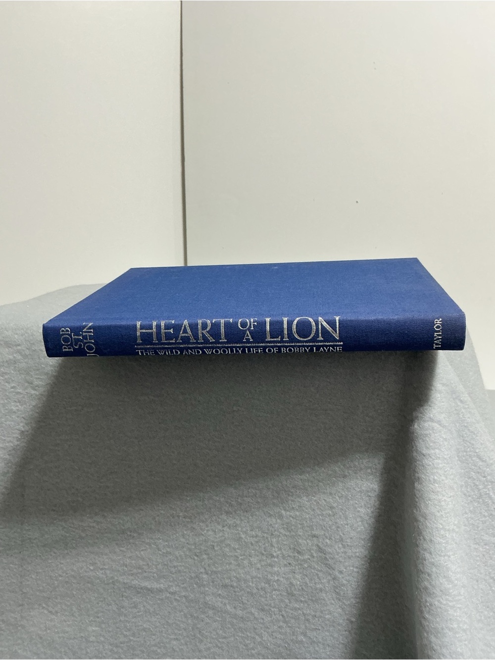 Signed Heart of a Lion Bobby Layne Bob St. John Hardcover Football Book 1991